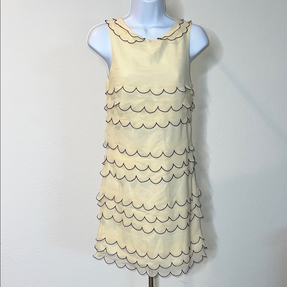 Ted Baker London Silk Scalloped Layer Dress